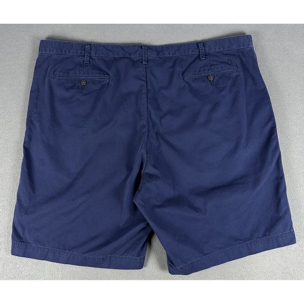 Polo Ralph Lauren Shorts Mens 48B Big Navy Blue Classic Fit Pony Logo Prep Chino
